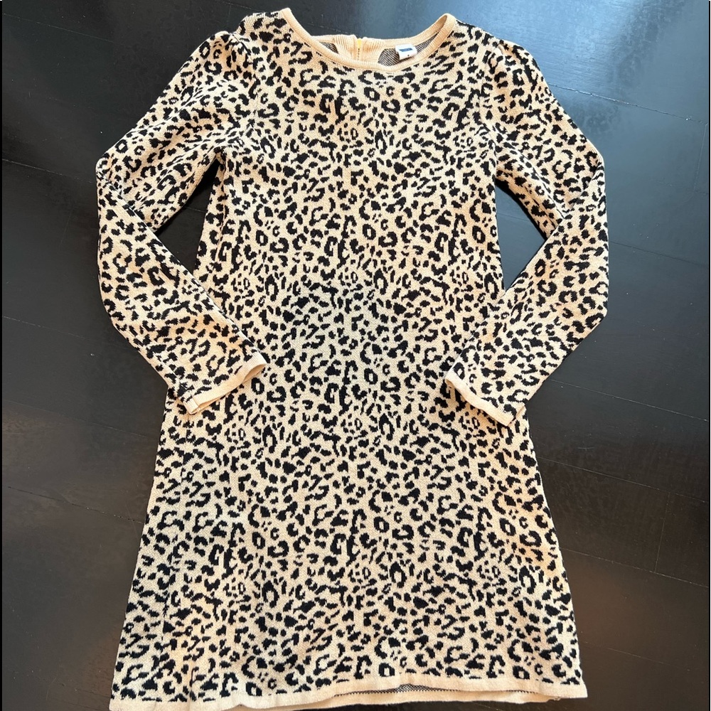 Adorable Janie and Jack Leopard Sweater Dress.